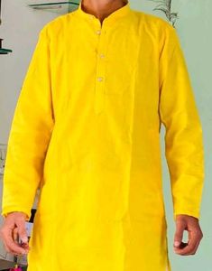 Yellow Cotton Kurta good condition