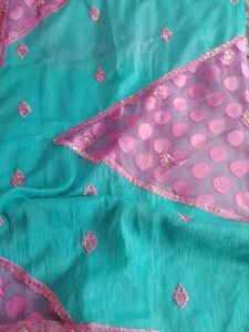 Sequin Pallu Saree