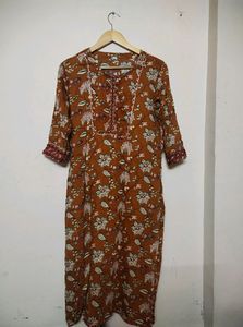Brown Kurti Set