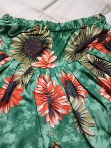 Kids Green Floral Pajama Set