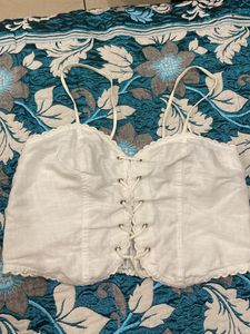 White Corset Top