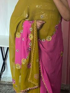 y2k Bollywood beaded Saree