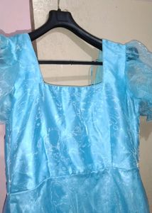 Organza Long Flaired Frock