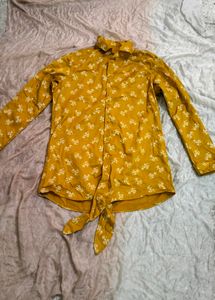 Branded Shirt With Tie In Front