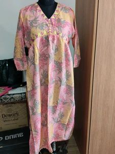 Floral Print Kurta