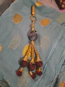 Crop Top With Skirt Nd Dupatta Wid Chhalla...