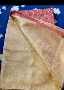 Sequin Pink Embroidered Saree