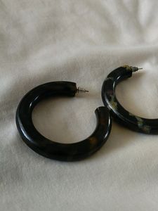 Wooden Hoop Earrings