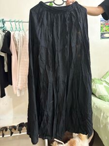 Elegant Black Midi Skirt