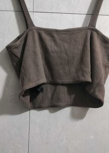 Cute Brown 🟤 Crop Top For Summer