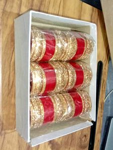 Red &amp; Gold Bridal Bangles