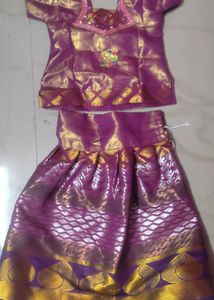 New Pattu Pavadai Set For Baby Girl