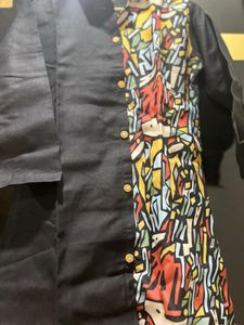 Abstract Print Casual Shirt