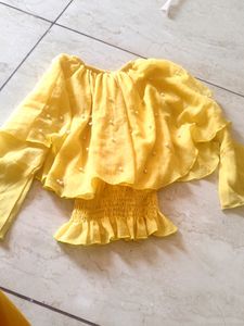 Cute Frock And Dhoti Dress For A Girl