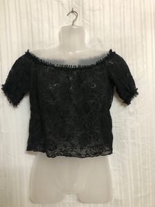 Vezzo Black Lace Top