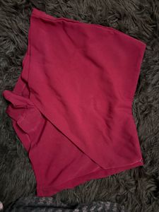 Marron skorts
