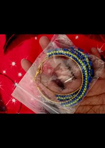 big size Beaded Hoop Earrings