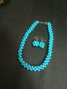 Beautiful Moti Necklace With Earrings
