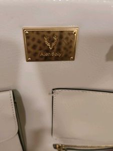 Ivory Patent Stylish Laptop /Tote Bag