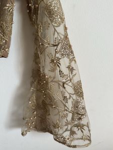 Bell Shaped Gold Sequenced Blouse