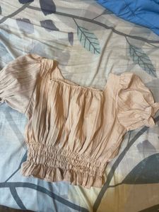 Beige Crop Top- Buy 3 Tops For 100 Each