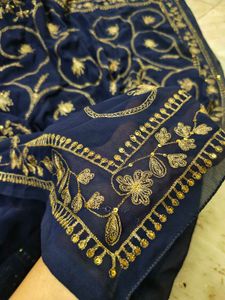 full saree have aari  tari work very beautifully