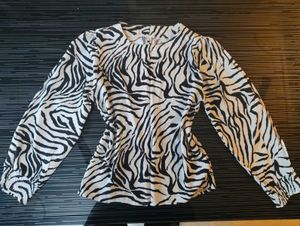 Zebra Print Blouse