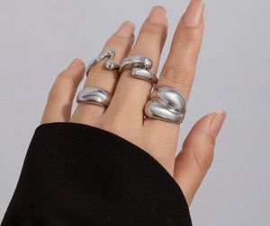 Silver Plated Set of 4 Stackable Finger Rings🫶🏻