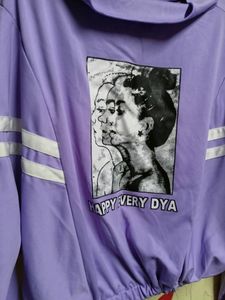 Purple Full Hand Silk Sweatshirt,Never Used ,Loose For Me