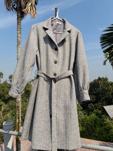 Belted Gray Coat