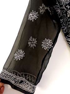 Chikankari Embroidered Short Kurti