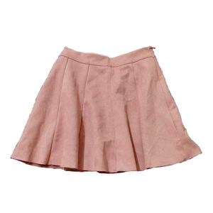 Pink Pleated Mini Skirt