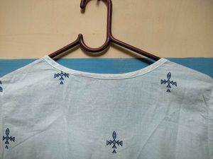Printed White Women Kurta