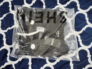 Shein Black Graphic Print T-Shirt