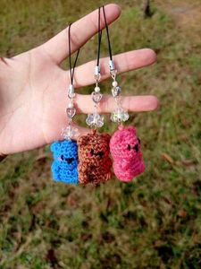 Crochet Bear Phone/bag Charm
