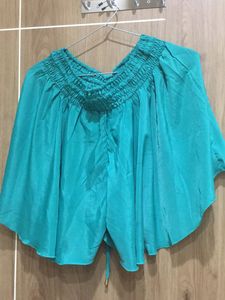 Teal Layered Skirt
