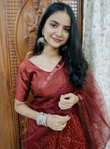 Maroon lehenga choli(stiched)🌺