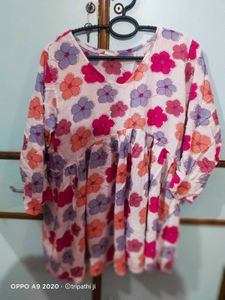 Floral Print Peplum Top