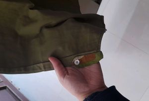 Olive Green Embellished Longline Shirt