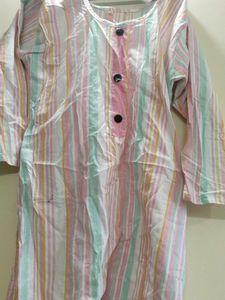 Striped Cotton Kurta