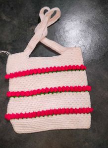 Handmade Crochet Tulip Tote Bag