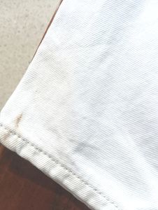 H&amp;M High Waist Straight Fit White Jeans