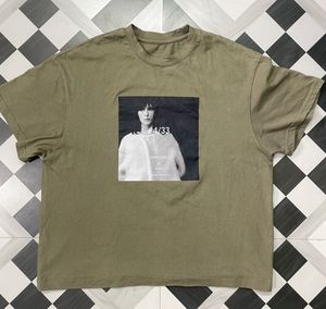 Olive Graphic Print T-Shirt