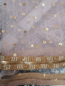 Light pink full suit with dupatta