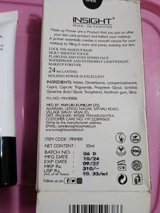 Insight 3 in 1 Primer - Long Lasting