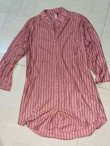 Striped Pink Tunic Top