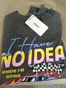 Nuon Grey Oversized Sweatshirt