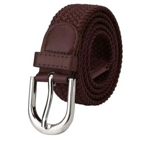Veteran Unisex Cotton Belt(Stretchable belt Brown)