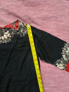 Boho Black Shrug with Fringes