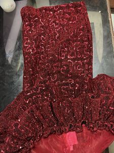 Red Sequin Party Dress
